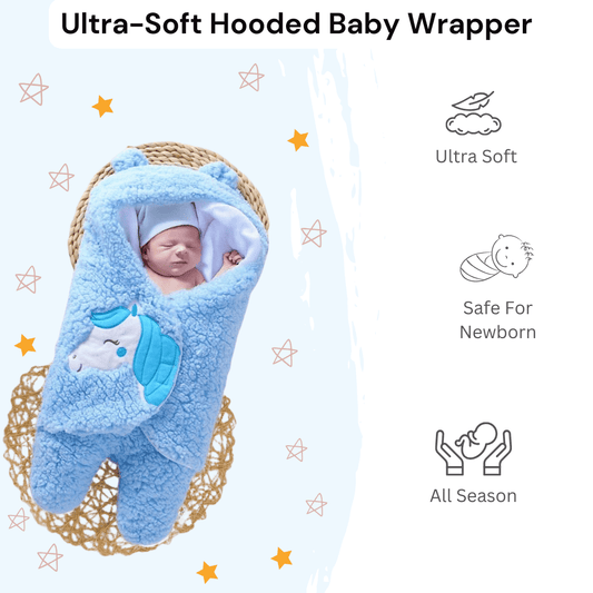 Ultra Soft Baby Wrapper For 0 - 6 Months