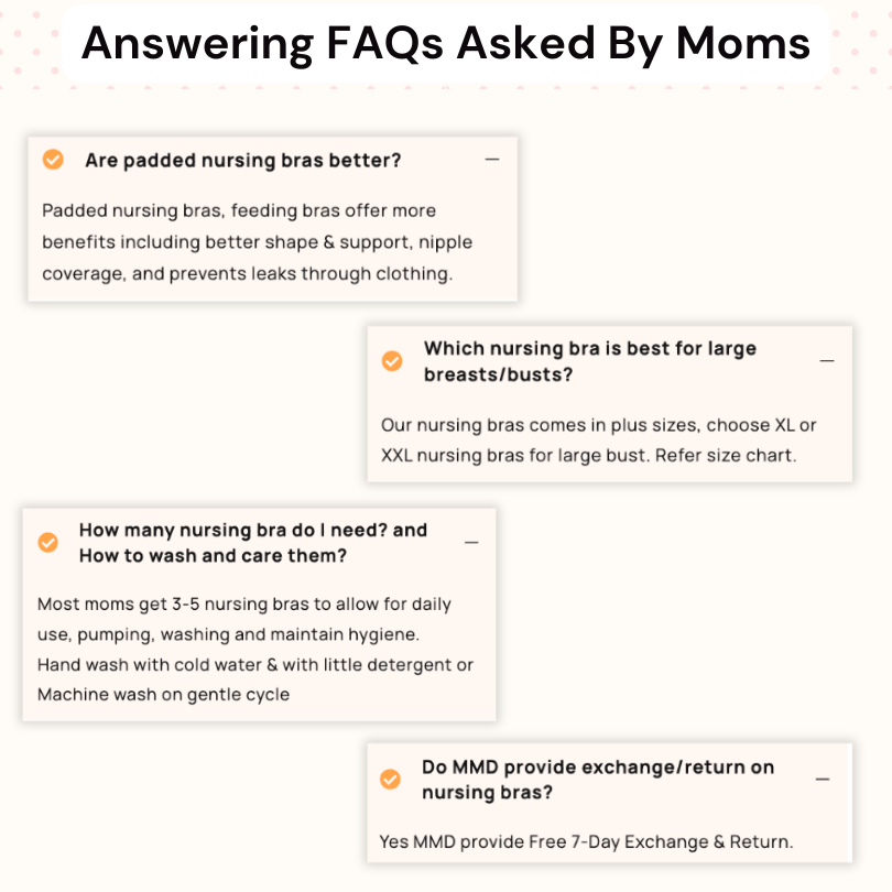 Pack of 3 Premium Padded LeakProof Nursing Bras with Removable Pads